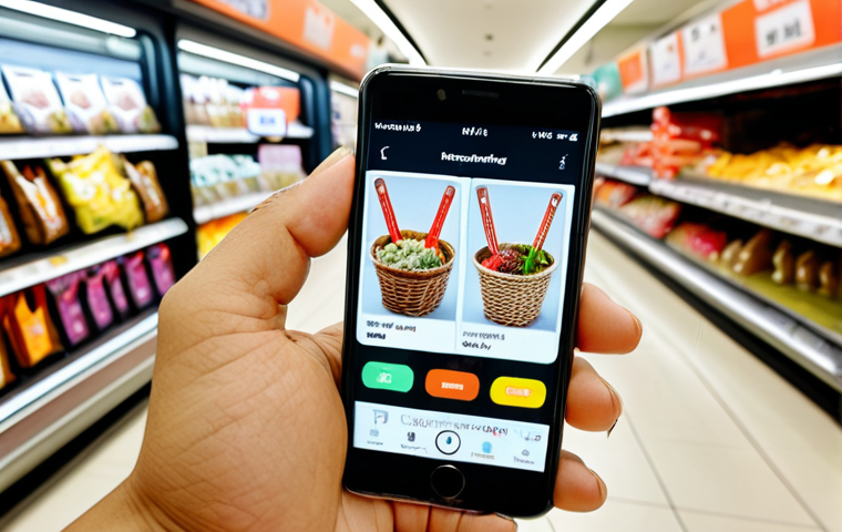 **

Smiling Thai customer using a modern mobile app on their phone with a shopping cart icon overlaid. Subtle background imagery of Bangkok. Focus on user-friendliness and seamless digital experience.

**