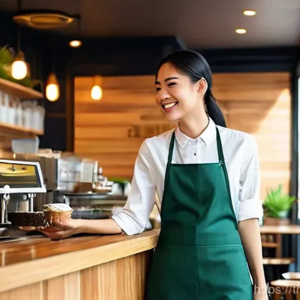 고객경험 디자인의 심리적 요소 이해하기 - **Prompt 1: The Seamless Cafe Experience**
"A cozy, modern Thai-style cafe interior in Bangkok, ...