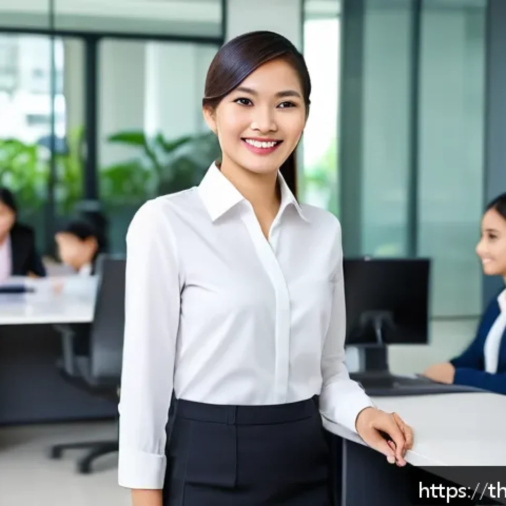 고객경험 디자인의 효과적인 커뮤니케이션 방법 - A professional customer service representative attentively listening to a Thai customer in a modern ...