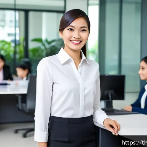 Home 33 고객경험 디자인의 효과적인 커뮤니케이션 방법 - A professional customer service representative attentively listening to a Thai customer in a modern ...