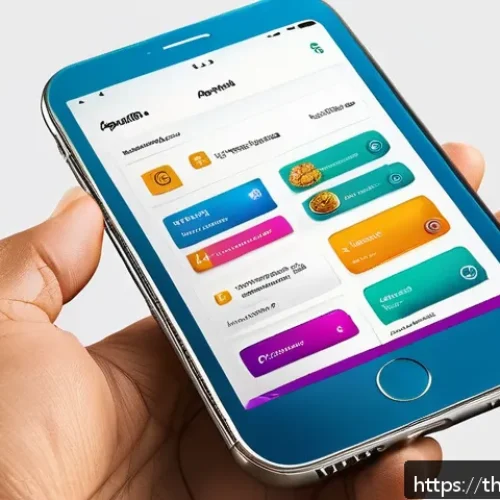 Home 31 모바일 앱에서의 고객경험 디자인 최적화 - A modern Thai mobile app user interface design showcasing a vibrant color palette inspired by tradit...